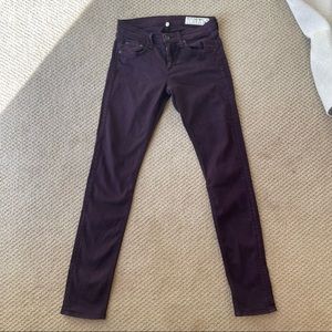 Rag & Bone Wine colored jeans size 24/25